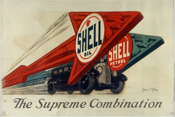 Shell oil Shell petrol The Supreme Combination by VINTAGE POSTER